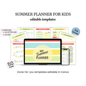 the summer planner for kids is displayed on a computer screen