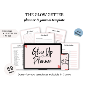 the glow getter planner and journal template