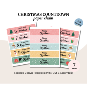 Christmas Countdown Paper Chain