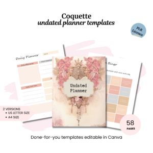 Coquette Undated Planner