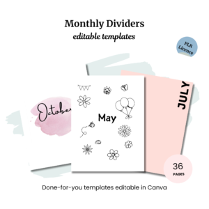 Free: Monthly Dividers