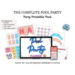 The Complete Pool Party Printable Pack