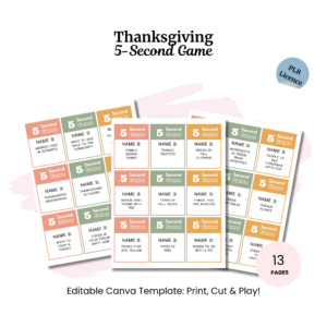 Thanksgiving 5-second Game
