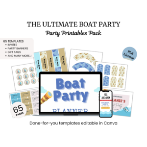the ultimate boat party party printables pack