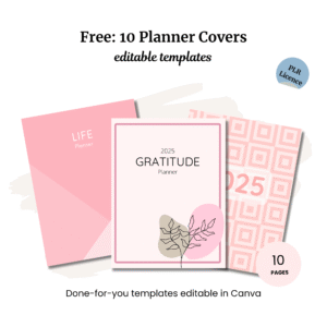 Free: 10 Planner Covers PLR