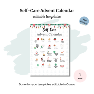 Self-care Advent Calendar PLR