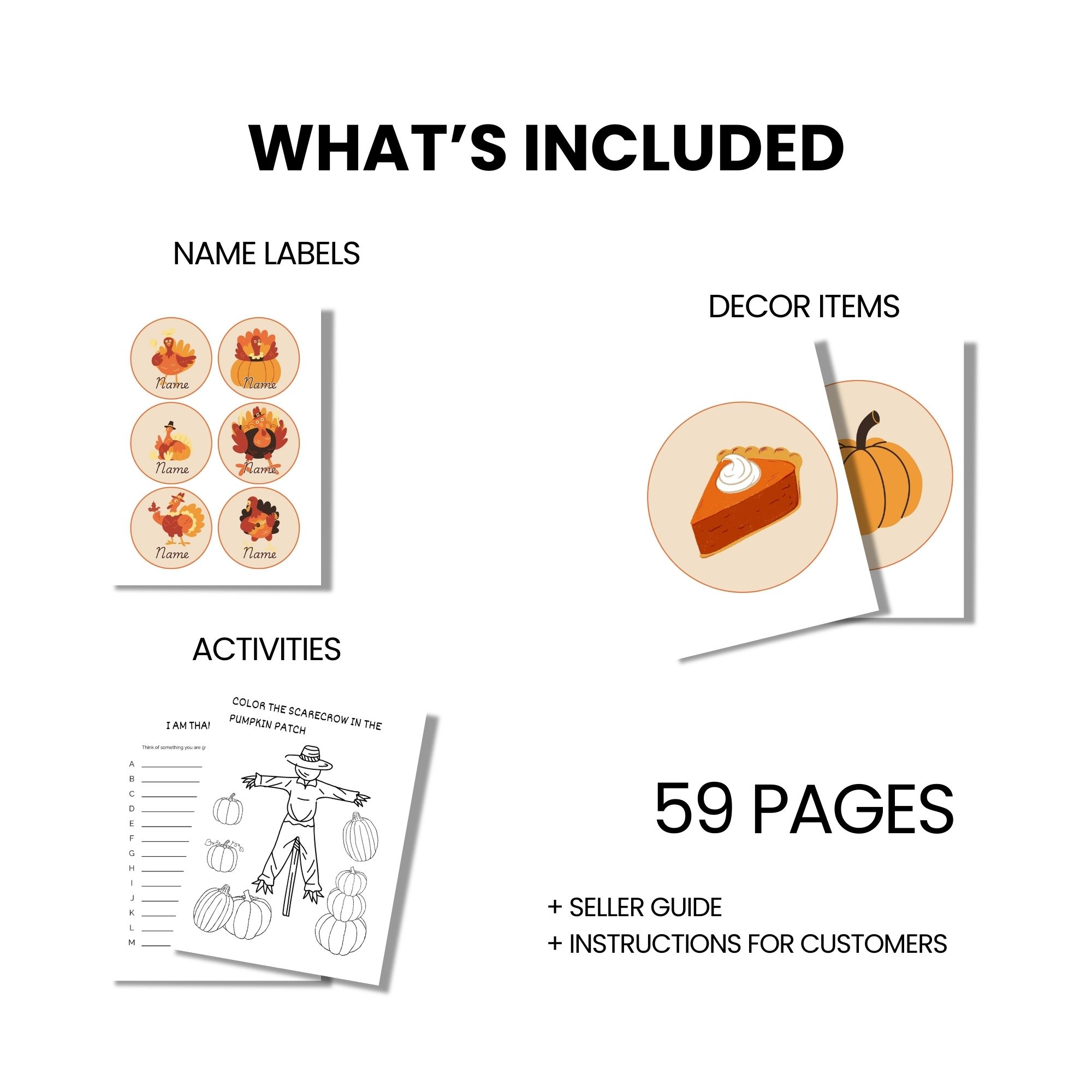 Classroom Bulletin Board Kit - Thanksgiving - Image 3