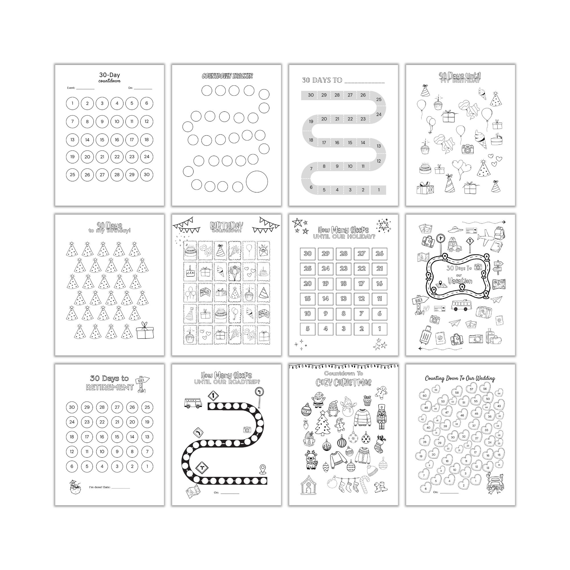 Countdown Trackers Bundle PLR - Image 4