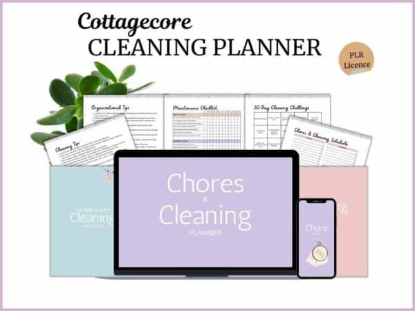 Click Here for Cottagecore Cleaning Planner PLR